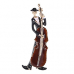 Kūrybingas emalis violončelei muzikanto formos sagė Personažas Smeigtukas Suknelė Paltas skara Atvartas Apranga Ženklas Aksesuarai Papuo&scaron;alai Dovana balta