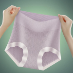 Moteri&scaron;kos kelnaitės auk&scaron;tu juosmeniu Besiūlės liekninančios kelnaitės Patogios mink&scaron;tos apatinės kelnaitės Seksualūs moteri&scaron;ki apatiniai ONE SIZE raudona