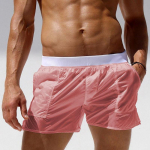 Vyri&scaron;kos paplūdimio plaukimo banglentės kelnės Permatomos, pusiau permatomi vasaros &scaron;ortai su ki&scaron;enėmis