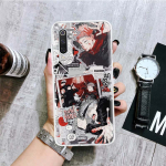 Jujutsu Kaisen Gojo Satoru telefono dėklas, skirtas Xiaomi Redmi Note 10 9 8 11 Pro 11T 11S 10S 9S 9A 9C 9T 8T 8A 7 7A 5 Art Pattern Cover Redmi Note 10(10S)