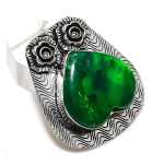 Natural Green Labradorite 925 Sterling Silver Jewelry Pendant 1.65 h0d21