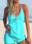 Naujas vasarinis moteri&scaron;kas baltos kreivės spausdintas vir&scaron;us ir &scaron;ortai dviejų dalių maudymosi kostiumėlis Sexy Beach Set S-6XL S