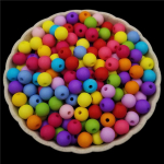 Namų reikmenys Vakarėliams Apyrankės Papuo&scaron;alų gamyba 100 vnt. Tarpiklis akrilo karoliukai 6 mm matiniai karoliukai Vienspalviai pasidaryk pats. 8mm-50pcs įvairiaspalvis