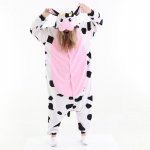 Karvės Kigurumi Suaugusiems Moterims Pižama Vyrams Viso Kūno Pijama Kigurumi Anime Kostiumas Cosplay Vienos Dalies Bodis Helovino Miego Drabužiai XL