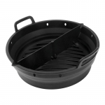 Oro gruzdintuvė silikoninė lėk&scaron;tė Daugkartinė oro gruzdintuvė Virimo priedai Sulankstomas 8,5 colių Airfryer įrankis kepimo forma