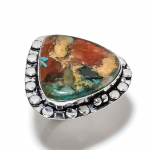 Spiny Oyster Gemstone Handmade 925 Sterling Silver Jewelry Ring Size 10 j1z16