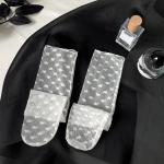 Tinklinės nėriniuotos kojinės moteri&scaron;kos vasarinės itin plonos permatomos palaidos ilgos kojinės su &scaron;irdelėmis Lolita Sweet Girl Kawaii Cute Socks Sox