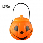 Helovyno moliūgų kibiras, skanėstas ar apgaulė saldainių dėžutės vakarėlio reikmenys, &scaron;ventinės atmosferos gerinimo priemonė, linksma namų biuro puo&scaron;mena oranžinė