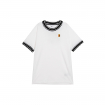 Nike Court Heritage Teniso mar&scaron;kinėliai Lengvi kvėpuojantys trumparankoviai vyri&scaron;ki vir&scaron;utiniai drabužiai Balti Juodi FN0319-101 XL
