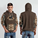 Rudens vyri&scaron;kas gobtuvas Retro mada Vyri&scaron;ki drabužiai 3D etninio ra&scaron;to atspaudas Ilgomis rankovėmis Džemperis Nauji džemperiai vyrams S