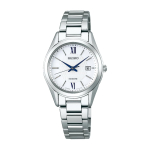 Seiko Exceline SWCW145 Saulės energija Veikiantis radiju Titano Moteri&scaron;kas sidabras