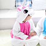 Vaiki&scaron;kos vienaragio pižamos vaikams Gyvūnai Animaciniai Miegamieji Kostiumai Kūdikiams Žieminiai Mergaičių Licorne Jumspuit 100 rožinė