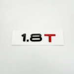 Automobilio 3D ABS 1.8T 2.0T 3.0T bagažinės raidžių logotipo poslinkio ženklelio emblemos lipdukai, skirti A1 A3 A4 A5 A6 A7 A8 Q2 Q3 Q5 Q7 1.8T