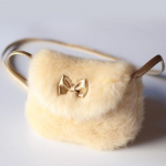 Mergaičių vaiki&scaron;ka piniginė Bowknot Mini dirbtinio kailio vaiki&scaron;kos rankinės Cross Body Patogi miela vaiki&scaron;ka rankinė ONE SIZE chaki