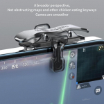 L1 R1 tikslo klavi&scaron;ai žaidimų valdiklis X8 mobilusis žaidimų paleidiklis Pubg Phone Gaming 6 pir&scaron;tų paleidiklis jautrus &scaron;audymo telefono žaidimo paleidiklis