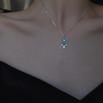 Kutas Moonstone Charm karoliai moterims Kūrybingi pakabukas Eleganti&scaron;ki vakarėlių karoliai papuo&scaron;alai