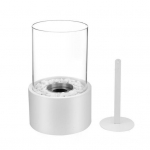 Stalinis židinys su skaidraus stiklo dangteliu Vidinis lauko kiemas Balkonas Kiemas Stalas Židinys Didelio na&scaron;umo ne&scaron;iojama krosnelės degiklio &scaron;ildytuvo apdaila