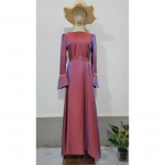 Nauja moteri&scaron;ka ilga suknelė Blizganti glazūra Satino Vidurio Rytų stiliaus chalatas Eleganti&scaron;ka suknelė