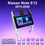 2 DIN Android Carplay Radijo grotuvas automobiliui Nissan Note E12 2013-2020 Multimedijos grotuvas Pagrindinis įrenginys Stereo GPS Navigacija BT WIFI 2+32GB 1+16GB black