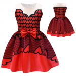 &Scaron;irdžių Vaikų Helovino Spaudinys Anime Princesės Suknelė 100 raudona