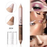 Naujas dviejų galų maskavimo ir pary&scaron;kinimo pie&scaron;tukas su medine statine, dvigubos paskirties makiažo ra&scaron;iklis 03