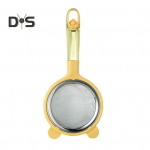 Virtuvinis smulkaus tinklelio sietelis su plastikine rankena Kepimo miltų sijoklis kūdikių maisto kiaurasamtis &Scaron;auk&scaron;tas Daugiafunkcis kavos arbatos sulčių makaronų sietelis S balta