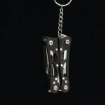 Mini spaustuko kabelio nuėmiklio sulankstomas vielos pjoviklis Daugiafunkcis daugiafunkcis replės Daugiafunkcis lauko i&scaron;gyvenimo remonto ki&scaron;enė sidabras