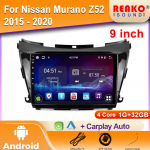 Android Automobilinis Radijas Nissan Murano Z52 2015 - 2020 Multimedijos Navigacija Automobilio Grotuvas GPS Stereo Carplay Ekranas HDR 2DIN 4 core 1GB+32GB carplay