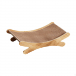 Katės gultas-draskyklė vidaus katėms, baldų apsauga ir žaidimų zona ruda