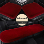 Universalus pliu&scaron;inis žieminis automobilio sėdynės pagalvėlių rinkinys (3 dalių, 1200 g, storas ir &scaron;iltas) Mystery black