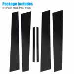 Automobilių lipdukų statramsčių stulpeliai durų apdailos dangteliai Dekoratyviniai priedai 2007 2008 2009 2010 6vnt Honda Civic 2006-2011 m. juoda