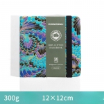 100% medvilnė kvadratinė akvarelinė popierinė knyga 12cmx12cm(4,7x4,7 colio )24 Lak&scaron;tai 300g (140 svarų) Meno pie&scaron;imo popieriaus eskizų knygelė 12cmx12cm