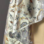 Žakardinis brokatas audinys 100x145cm Kinų stiliaus čiongsamas hanfu suknelė sceniniai drabužiai krep&scaron;ys satinas audinys pasidaryk pats siuvimo medžiaga 100x145cm