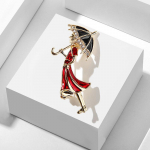 Eleganti&scaron;kos akrilinės retro stiliaus moteri&scaron;kos sagės, skirtos dizainerių skėčiui 2.8x5cm