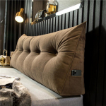 Galvūgalio pagalvė Skausmą mal&scaron;inanti sofa Juosmens pagalvėlė Plei&scaron;to formos miego pagalvė Lovos pagalvė 60 * 50 * 20cm ruda