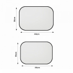 Priekinio stiklo apsauga nuo saulės Sulankstoma automobilio priekinio lango apsauga nuo saulės Daugumai automobilių, visureigių, sunkvežimių 2pcs rear seat side