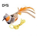 Chirping Bird Cat žaislas, interaktyvus modeliavimas, elektrinis pauk&scaron;čių prisilietimas, aktyvuojamas pliu&scaron;inis pauk&scaron;čių katės erzintuvas, skirtas kambarinėms katėms ir &scaron;unims A