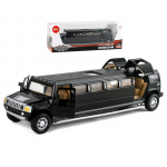 1/32 Hummar lydinio automobilio modelis, didelio tikslumo metalo liejinukas žaislas su garsu ir &scaron;viesa, atgal traukiami transporto priemonės, dekoratyviniai žaislai vaikams, dovana juoda
