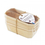 4 mini caissettes cake bois 12cm+8 caissettes sulfuri smėlis