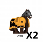 MOC Viduramžių Raudonojo Liūto Juodojo Erelio Pilies Kareivis Riteris Arklys Kalnas Konstruktorius Karinė Figūra Liemenė &Scaron;arvai Vėliava Žaislas Dovana B036