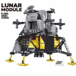 Yra sandėlyje 37003 Apollo Saturn V kosminis paleidimas 60003 Apollo 11 Mėnulio kosminė raketa Mėnulio nusileidimo modelis Statybinių blokų žaislas 10266 21309