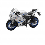 1/12 mastelio SUZUKI GSX1000 lieto metalo motociklo modelis - Realisti&scaron;kas dizainas, idealus motociklų entuziastams, puiki dovana bet kokio amžiaus žmonėms balta