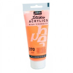 Peinture acrylique - P&eacute;b&eacute;o - Orange fluo - 100 ml - Haute viscosit&eacute; - Satin&eacute;e oranžinė
