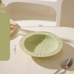 Auk&scaron;tos klasės apvalios keraminės lėk&scaron;tės Prabangus restoranas Salotų desertinė lėk&scaron;tė Skanūs patiekalai Makaronų valgymo lėk&scaron;tė I&scaron;skirtiniai stalo indai