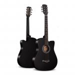 38 colių medinė gitara pradedantiesiems: Liaudies praktikos instrumentas suaugusiems ir mokiniams