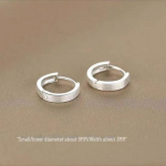 2024 New Hot-selling 925 Silver Hoop Earrings for Women - Light Luxury, High-end, Versatile, Elegant