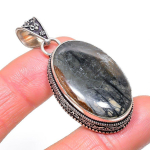 Picasso Jasper Handmade 925 Sterling Silver Jewelry Pendant 3.78 d9c94