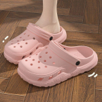 Moteri&scaron;ki EVA klumpės vasarai, neslystančios, apsaugančios nuo kvapo, sodo batai, paplūdimio batai 34-35 rožinė