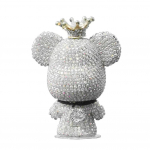 Crystal Diamond Cute Bear Automobilio oro i&scaron;leidimo anga Aromaterapija Ilgalaikis lengvas kvapas Bling Kalnų kri&scaron;tolas Automobilių reikmenys Interjero priedai auksas
