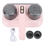 Dulkių siurblys lovai, dvigubas dulkių surinktuvas, belaidis, ultragarsinis, 80000 kartų/min, UV čiužinių valytuvas, sofai rožinė